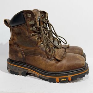Cody James Men's 8" Decimator Work Boot Soft Toe - DrI-1-B Brown Size 8.5 D